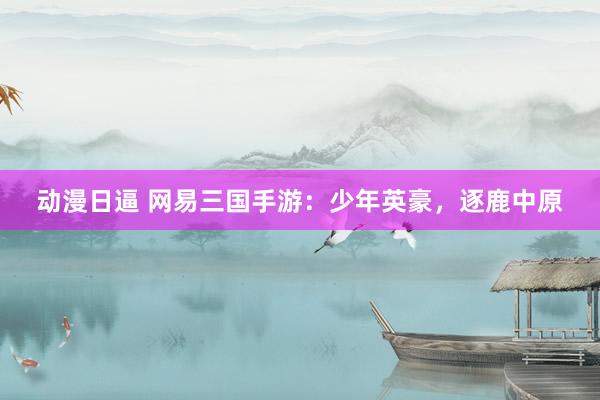 动漫日逼 网易三国手游：少年英豪，逐鹿中原