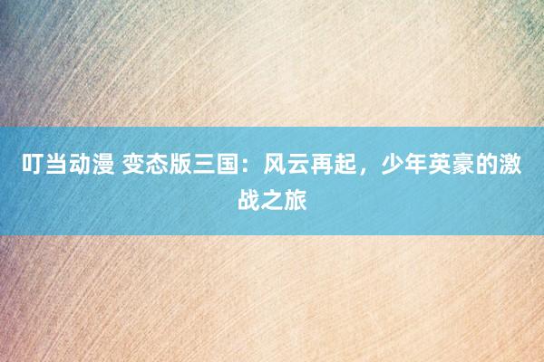 叮当动漫 变态版三国：风云再起，少年英豪的激战之旅