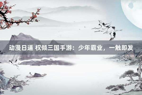 动漫日逼 权倾三国手游：少年霸业，一触即发