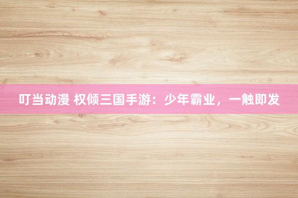叮当动漫 权倾三国手游：少年霸业，一触即发